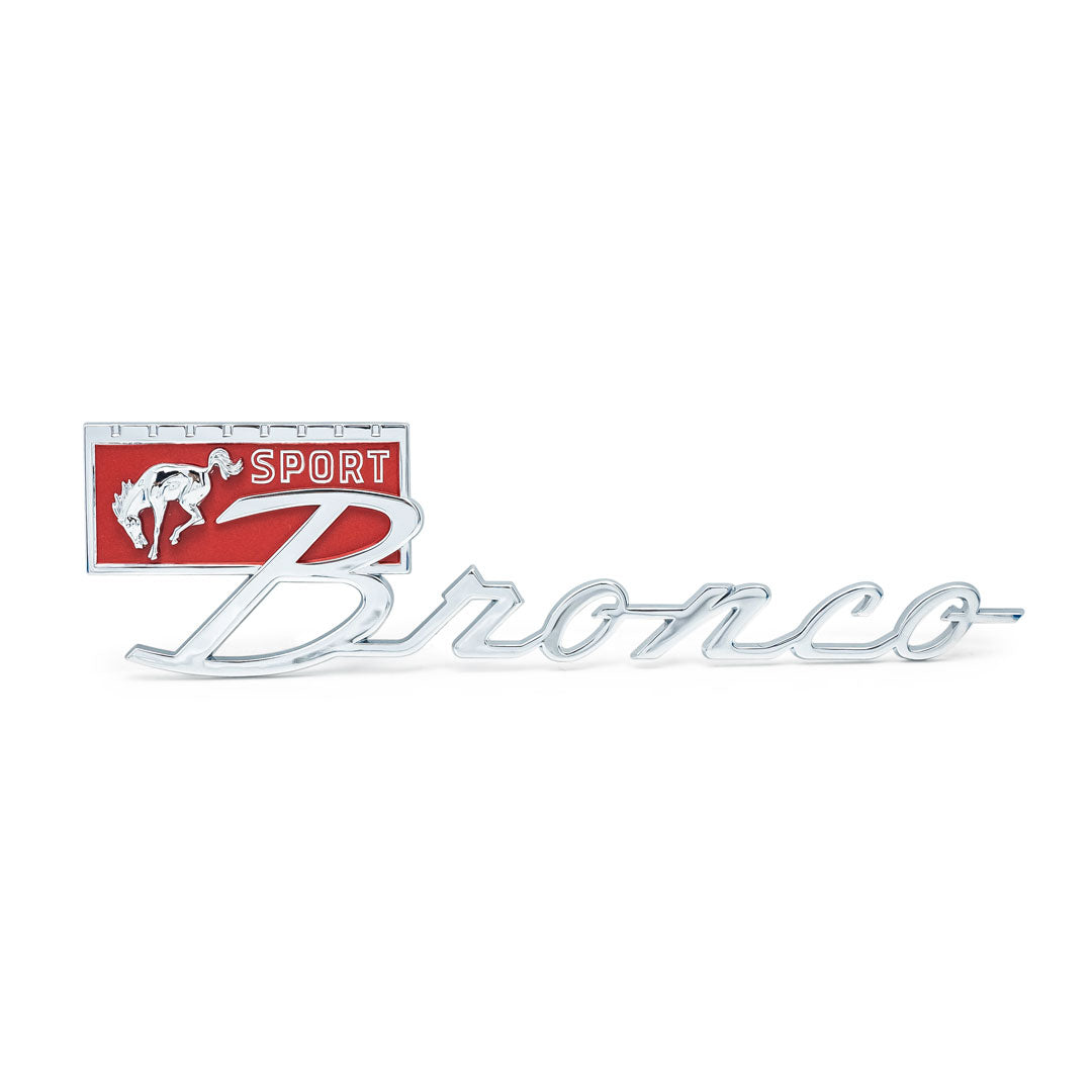 Chrome Bronco Sport Fender Emblem
