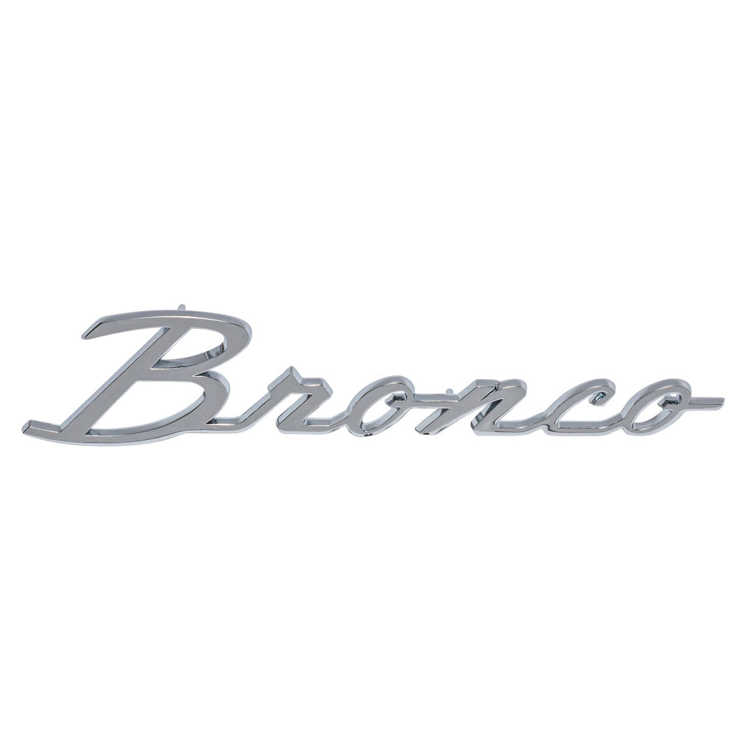 Bronco Script Fender Emblem, 1966-77 Ford Bronco
