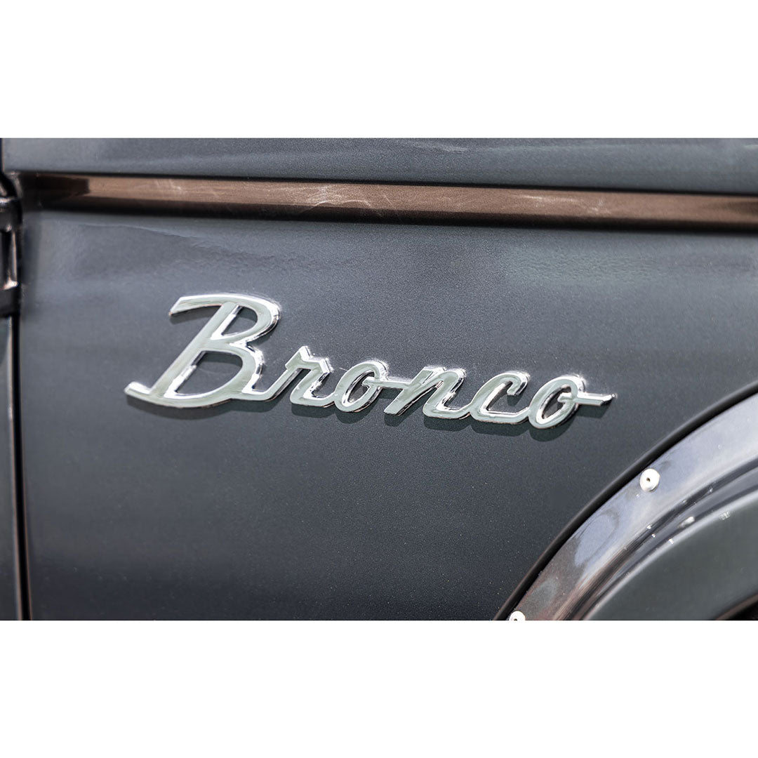 Bronco Script Fender Emblem, 1966-77 Ford Bronco
