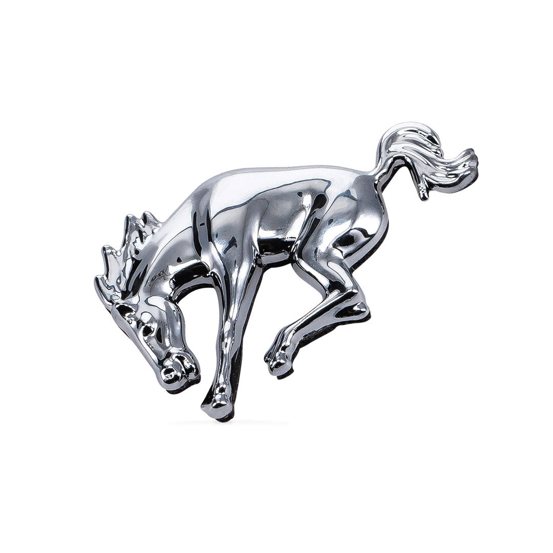 Bronco Script & Horse Emblem Set, Chrome, Adhesive-Backed