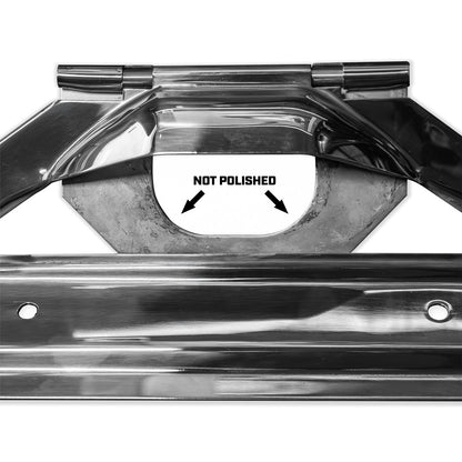 License Plate Bracket Assembly w/Retainer & Spring, Zinc Plated, 1966-77 Ford Bronco