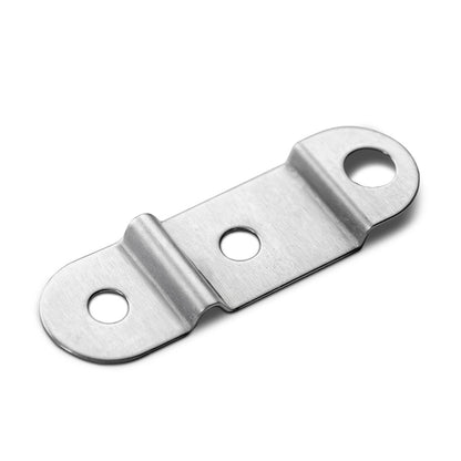 Chrome license plate spring retainer for classic Ford Bronco, side view