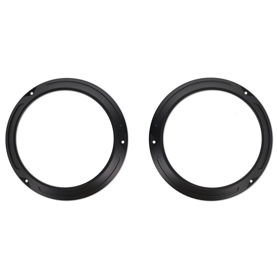 Billet Headlight Ring Bezels, Silver or Black Anodized, 1966-77 Ford Bronco