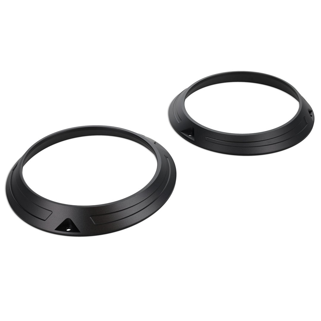 Billet Headlight Ring Bezels, Silver or Black Anodized, 1966-77 Ford Bronco