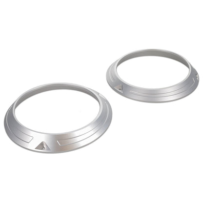 Billet Headlight Ring Bezels, Silver or Black Anodized, 1966-77 Ford Bronco