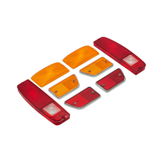 Outer Lens Kit - Taillights, Side Reflectors, Turn Signals, 1969 Ford Bronco