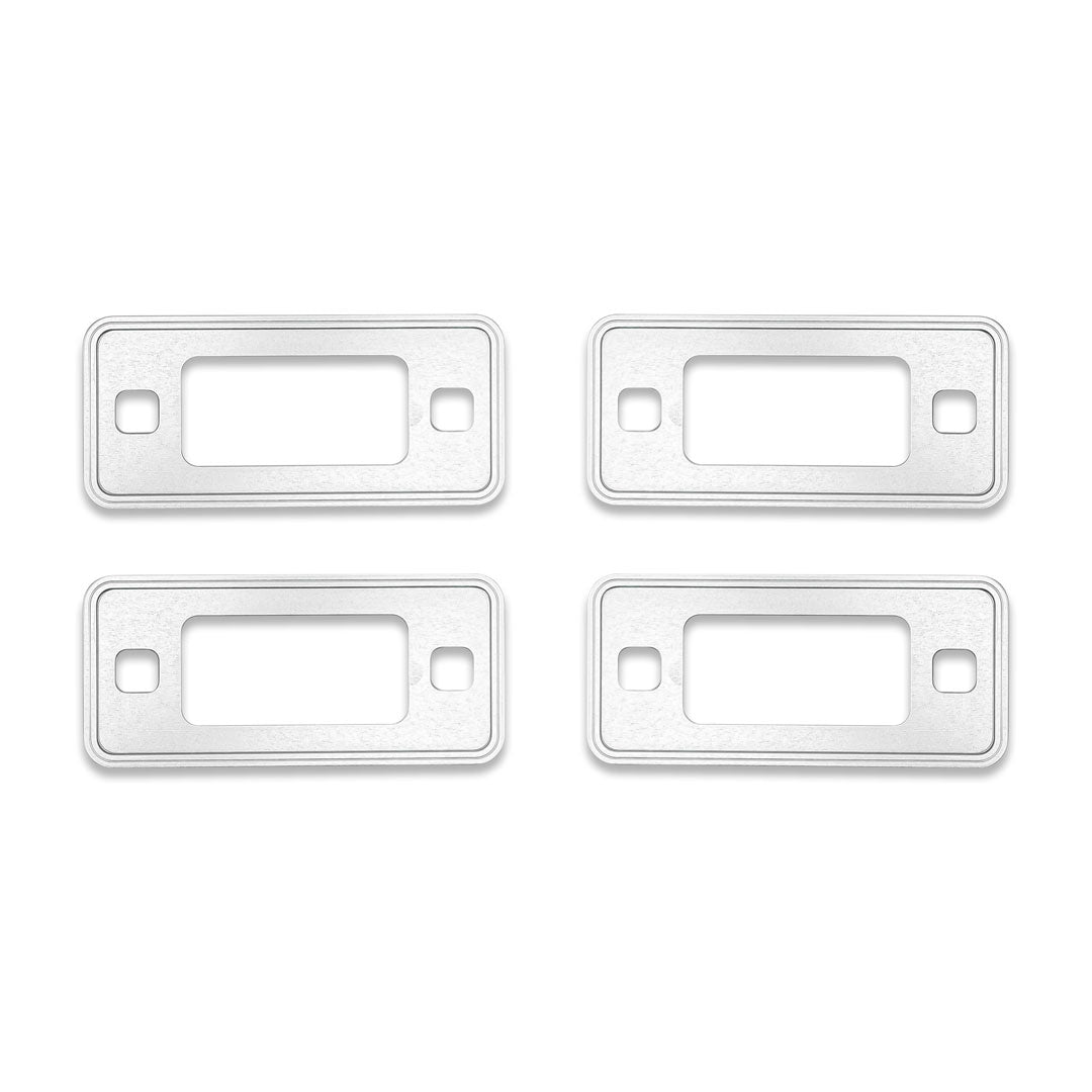 Silver Billet Marker Light Bezels, 1966-77 Ford Bronco