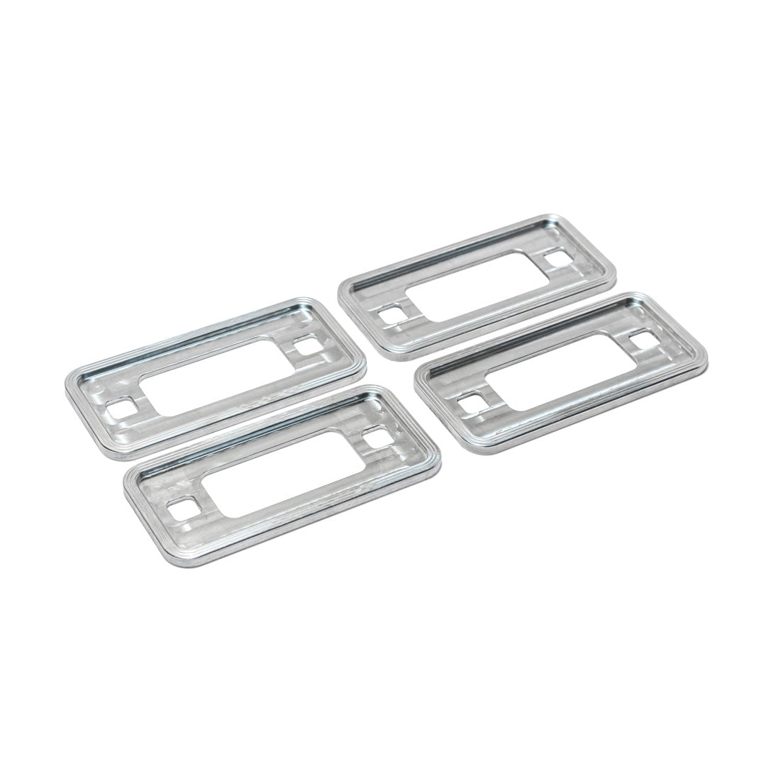 Silver Billet Marker Light Bezels, 1966-77 Ford Bronco