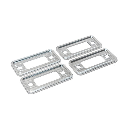 Silver Billet Marker Light Bezels, 1966-77 Ford Bronco