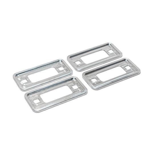 Silver Billet Marker Light Bezels, 1966-77 Ford Bronco