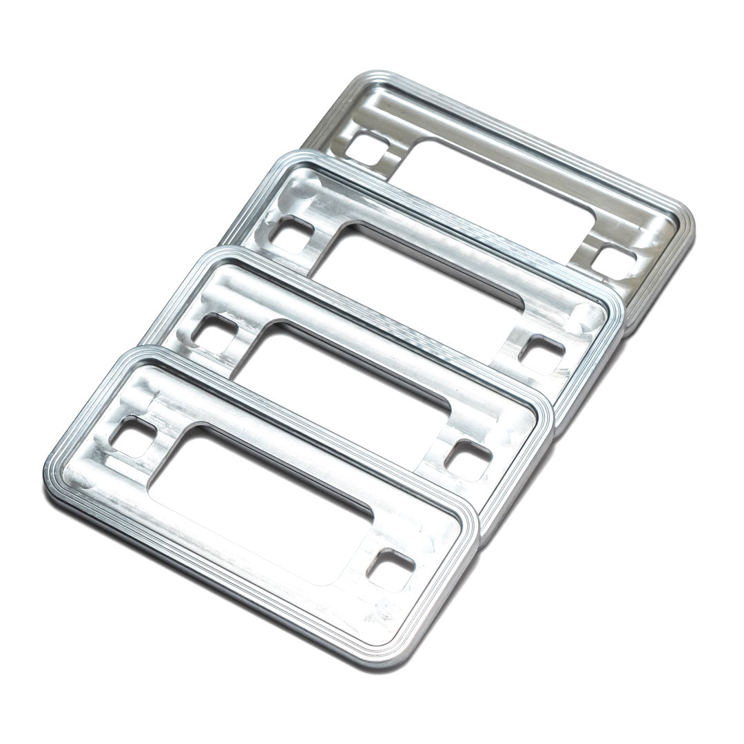 Silver Billet Marker Light Bezels, 1966-77 Ford Bronco