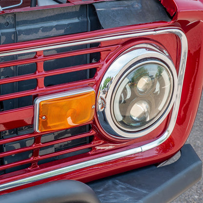 Turn Signal Bucket Assembly w/Amber Lens, 1969-77 Ford Bronco