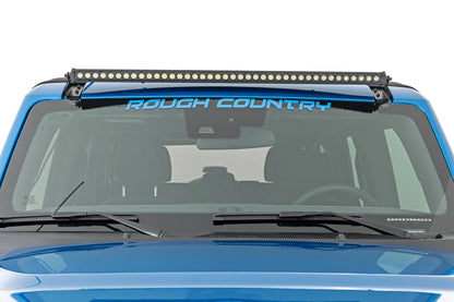 40" LED Light Kit, Upper Windshield, Black Single Row, 2021+ Ford Bronco