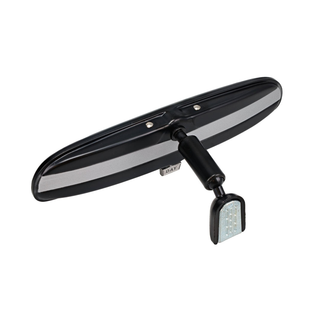 Rear View Mirror, BLACK w/Silver - Day/Night
