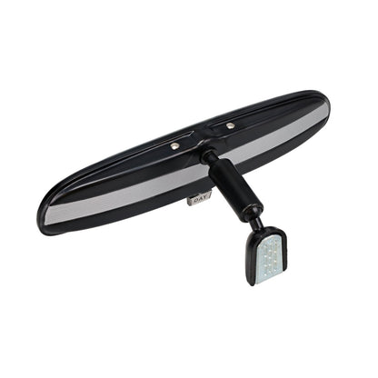 Rear View Mirror, BLACK w/Silver - Day/Night
