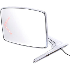 Driver Chrome Side Mirror w/LED Signal, 1968-77 Ford Bronco