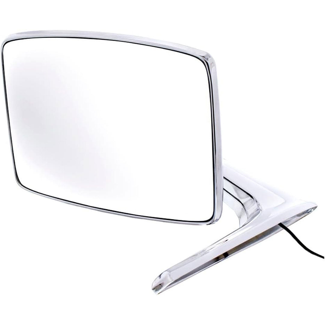 Driver Chrome Side Mirror w/LED Signal, 1968-77 Ford Bronco