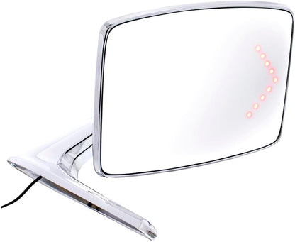 Driver and Passenger Chrome Side Mirrors w/LED Signal, 1968-77 Ford Bronco