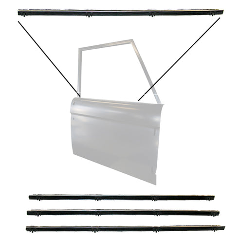 Door Window Anti-Rattler Set, 1966-77 Ford Bronco