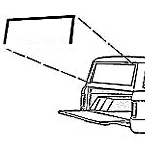 Upper & Side Liftgate Seal, 66-68 Ford Bronco