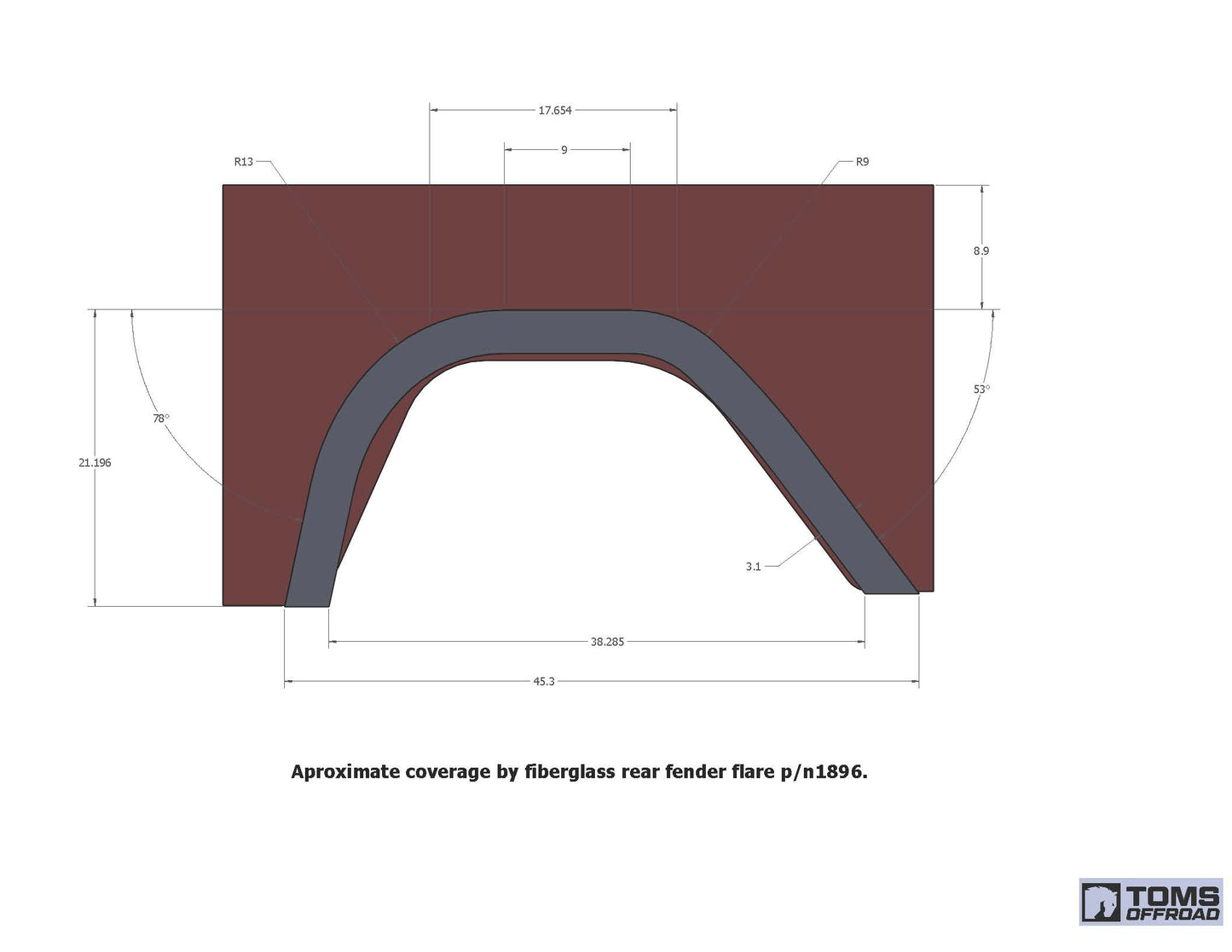 Fiberglass Fender Flares (Full set of four)