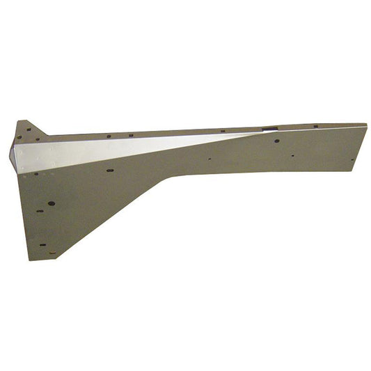 Black steel inner fender skirt for classic Ford Bronco, side view