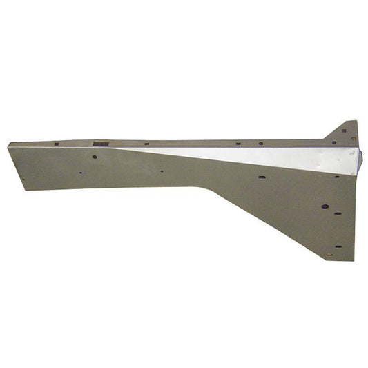 Black inner fender skirt for Ford Bronco, side view with mounting holes