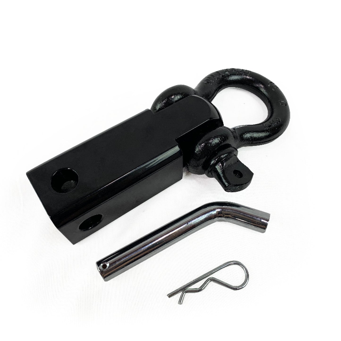 Receiver Mount 3/4" Recovery Shackle, 4.75 Ton - Black