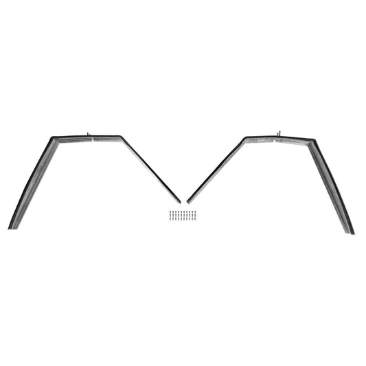 Black removable fender liners for classic Ford Bronco, side view