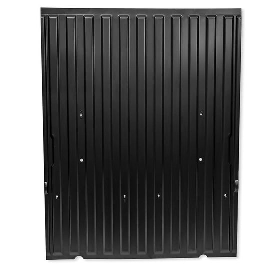 OE-style steel bed floor repair panel for 1966-77 Ford Bronco, side view