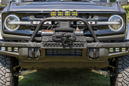 Safari Bar w/6.5 Inch Round LED for OE Modular Bumper, 2021+ Ford Bronco