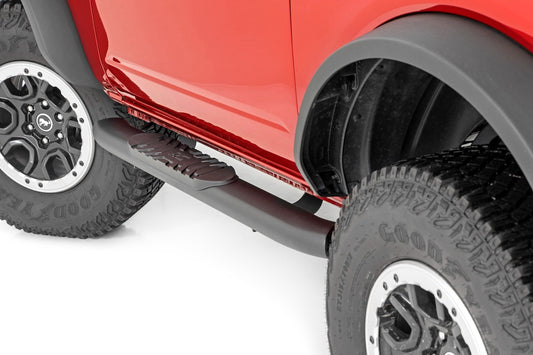 Black Oval Nerf Steps – 2 Door 21-24 Bronco
