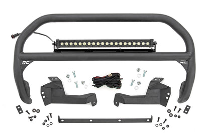 Nudge Bar w/20” Black DRL Single Row LED – 21-24 Bronco Sport
