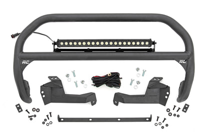 Nudge Bar w/20” Black Single Row LED Bar - 21-24 Bronco Sport