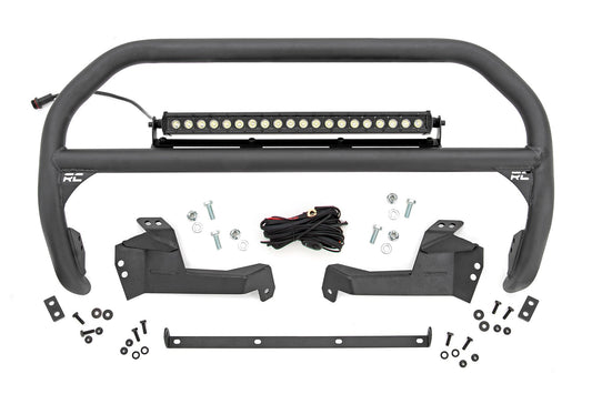 Nudge Bar w/20” Black Single Row LED Bar - 21-24 Bronco Sport
