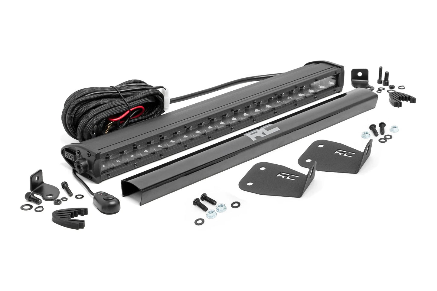 Bumper LED Kit w/20" Black Single Row LED Bar, 2021+ Ford Bronco Sport