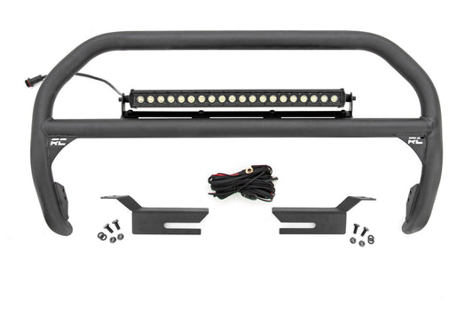 Nudge Bar w/20” Black Single Row LED Bar – 21-24 Bronco