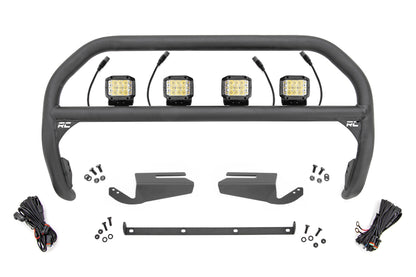 Nudge Bar w/Quad 3” OSRAM Wide LED for OE Modular Bumper – 21-24 Bronco