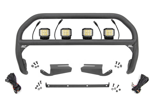 Nudge Bar w/Quad 3” OSRAM Wide LED for OE Modular Bumper – 21-24 Bronco