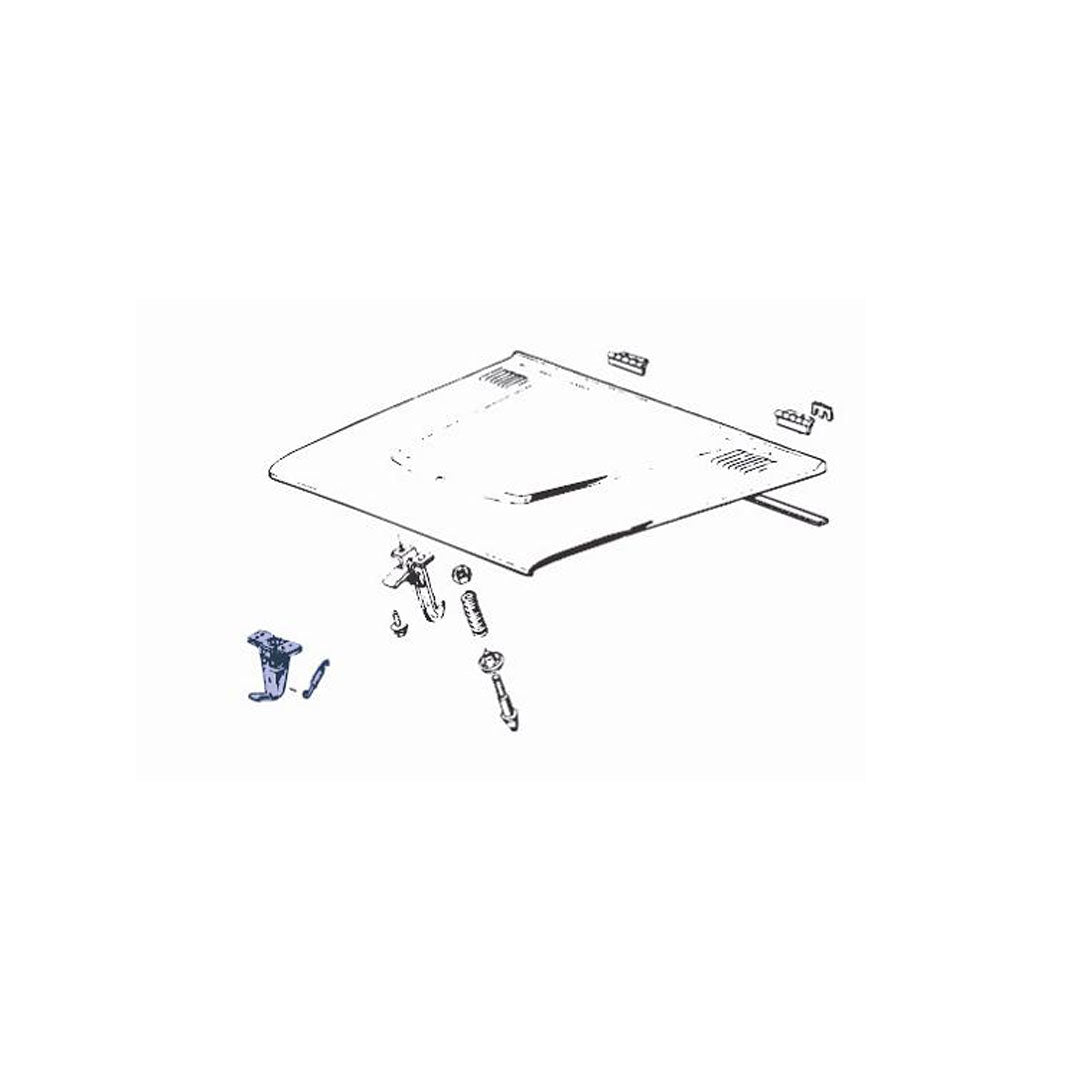 Hood Latch Kit, 3 Piece, 1966-77 Ford Bronco