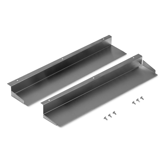 Stainless steel filler panels with mounting holes for Ford Bronco, front view
