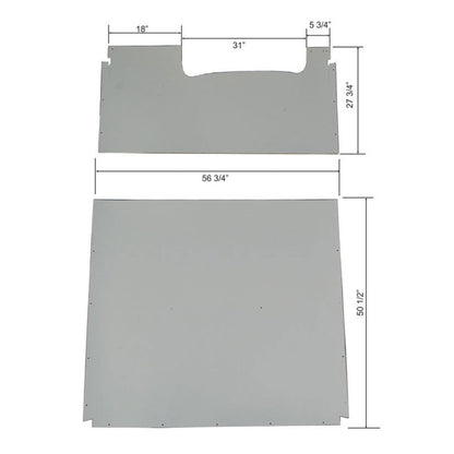 Parchment Headliner for Electric Wipers, 1969-77 Ford Bronco