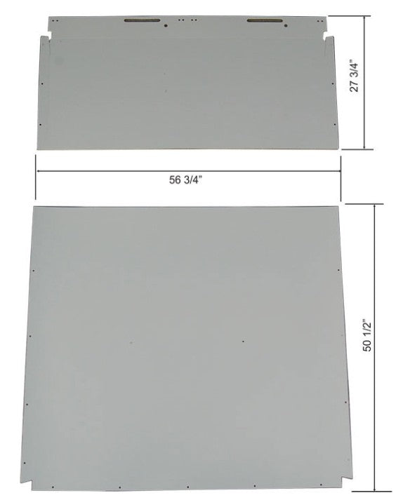 Headliner for Vacuum Wipers, Parchment White, 1966-68 Ford Bronco