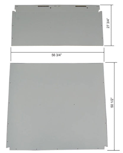 Headliner for Vacuum Wipers, Parchment White, 1966-68 Ford Bronco