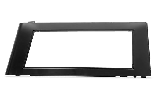 Black steel hard top side panel with mounting brackets, passenger side view