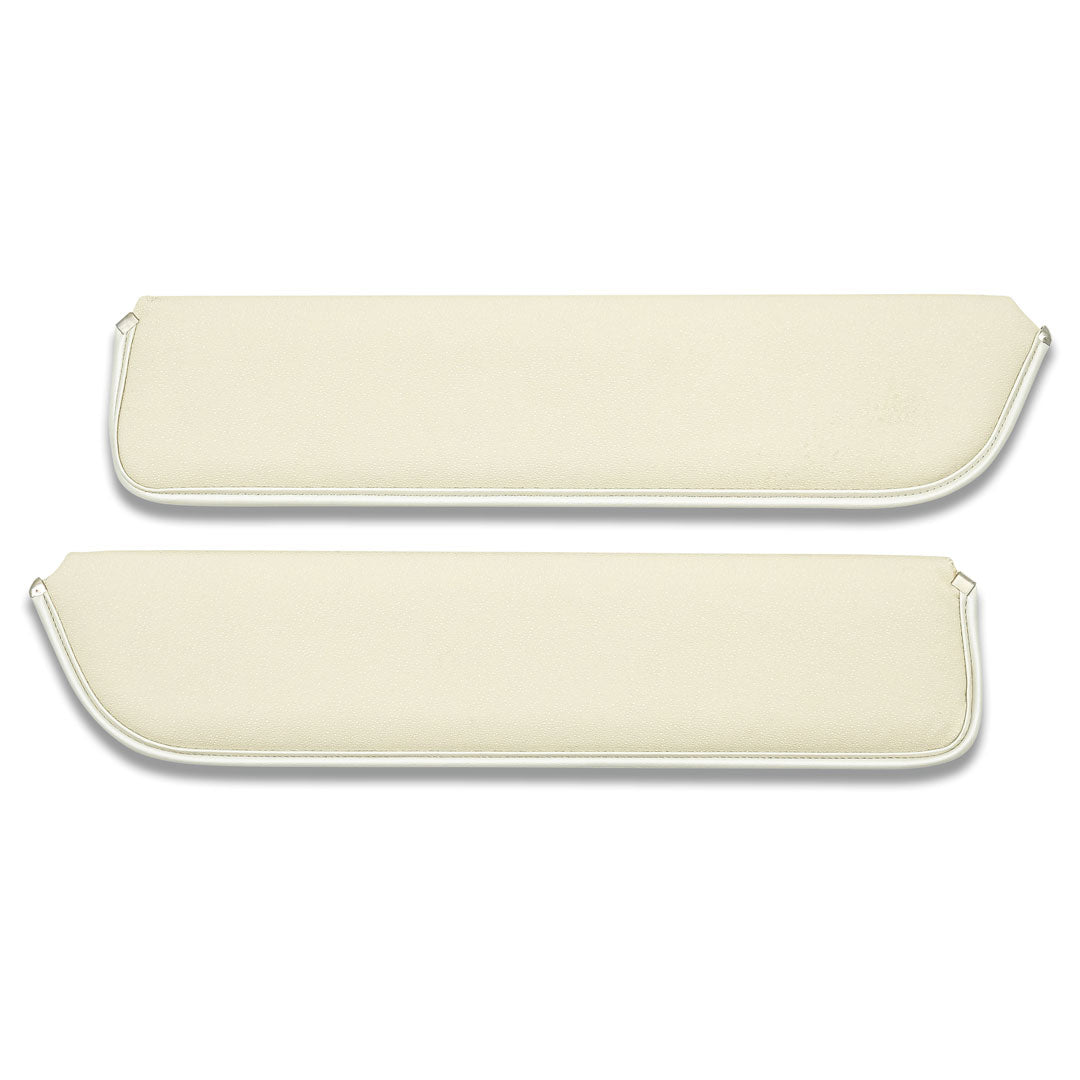 Sunvisors - Parchment, OE Moonskin Vinyl, Pair