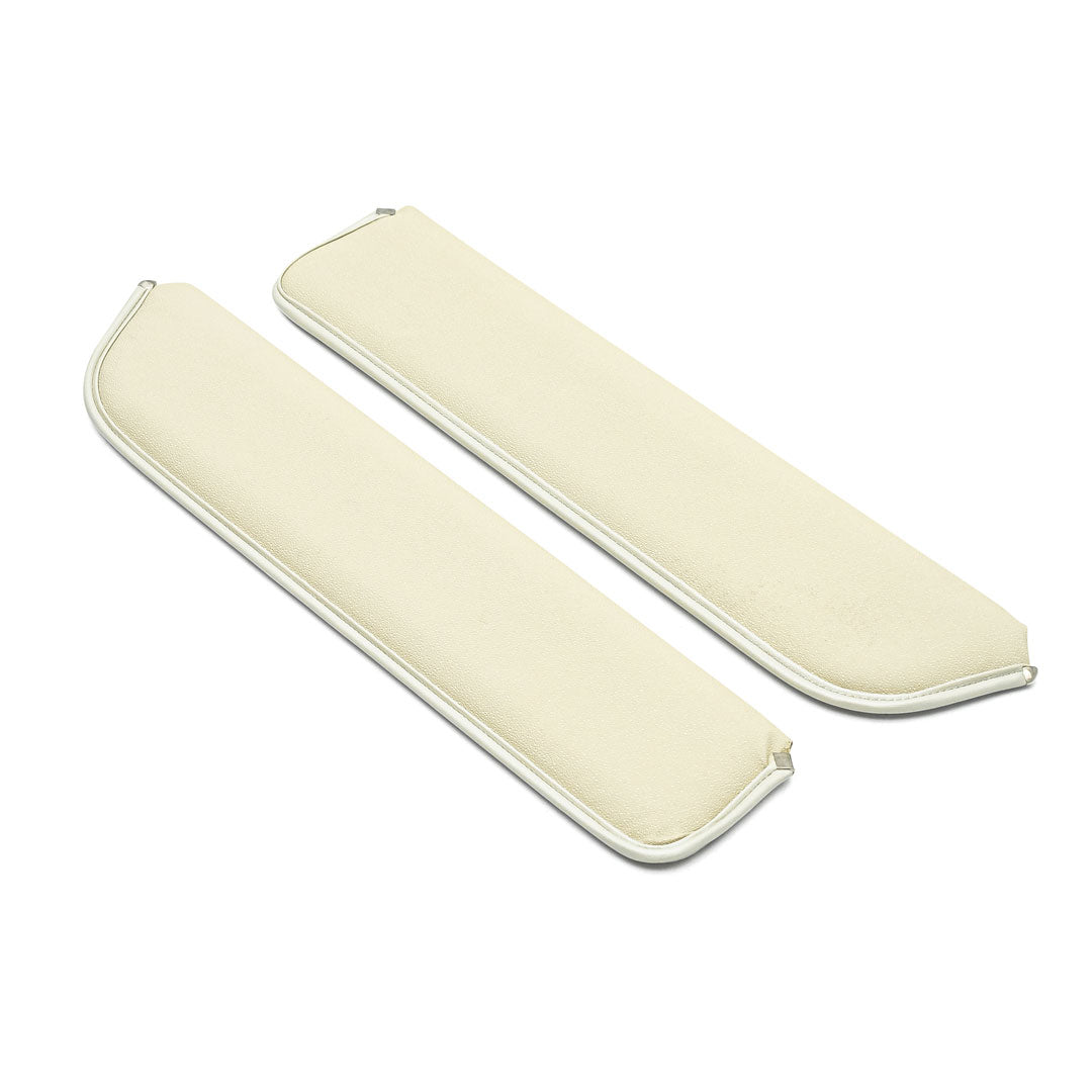 Sunvisors - Parchment, OE Moonskin Vinyl, Pair