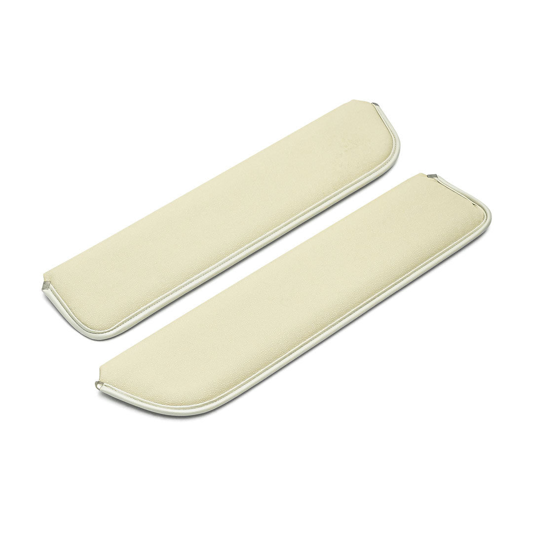 Sunvisors - Parchment, OE Moonskin Vinyl, Pair