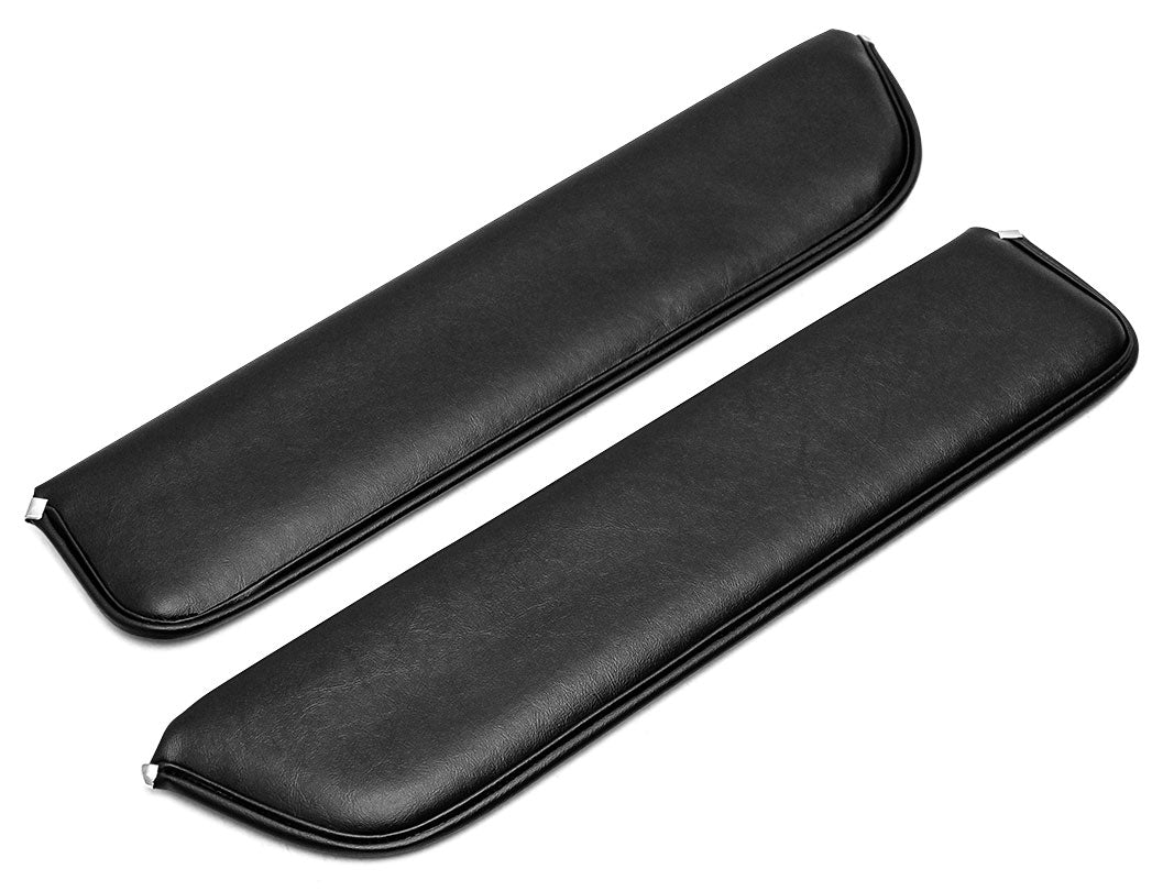 Sun Visors - Black Vinyl for Electric Wipers, Pair
