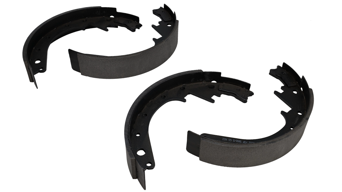 Front Drum Brake Shoes, 11" x 2"